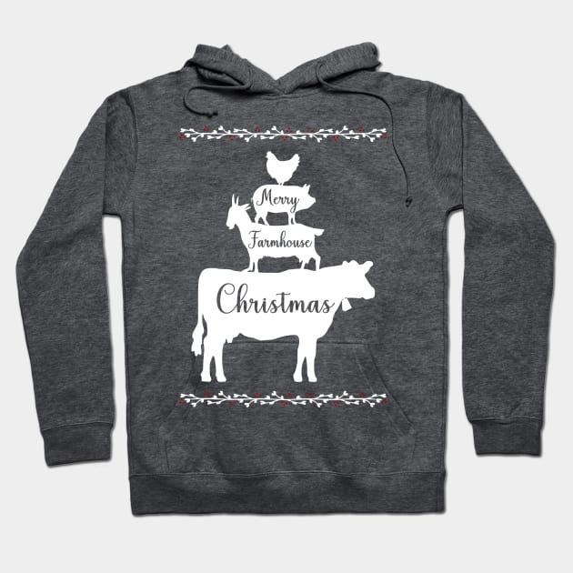 Merry Farmhouse Christmas Hoodie by StacysCellar